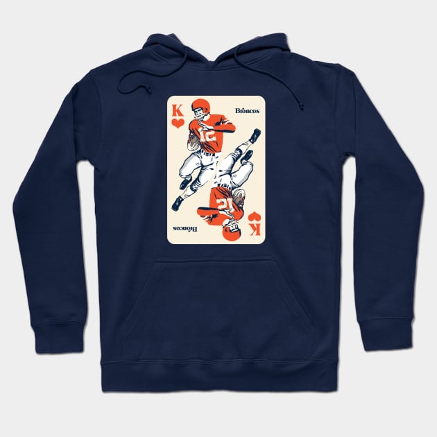 Denver Broncos King of Hearts Hoodie by Rad Love